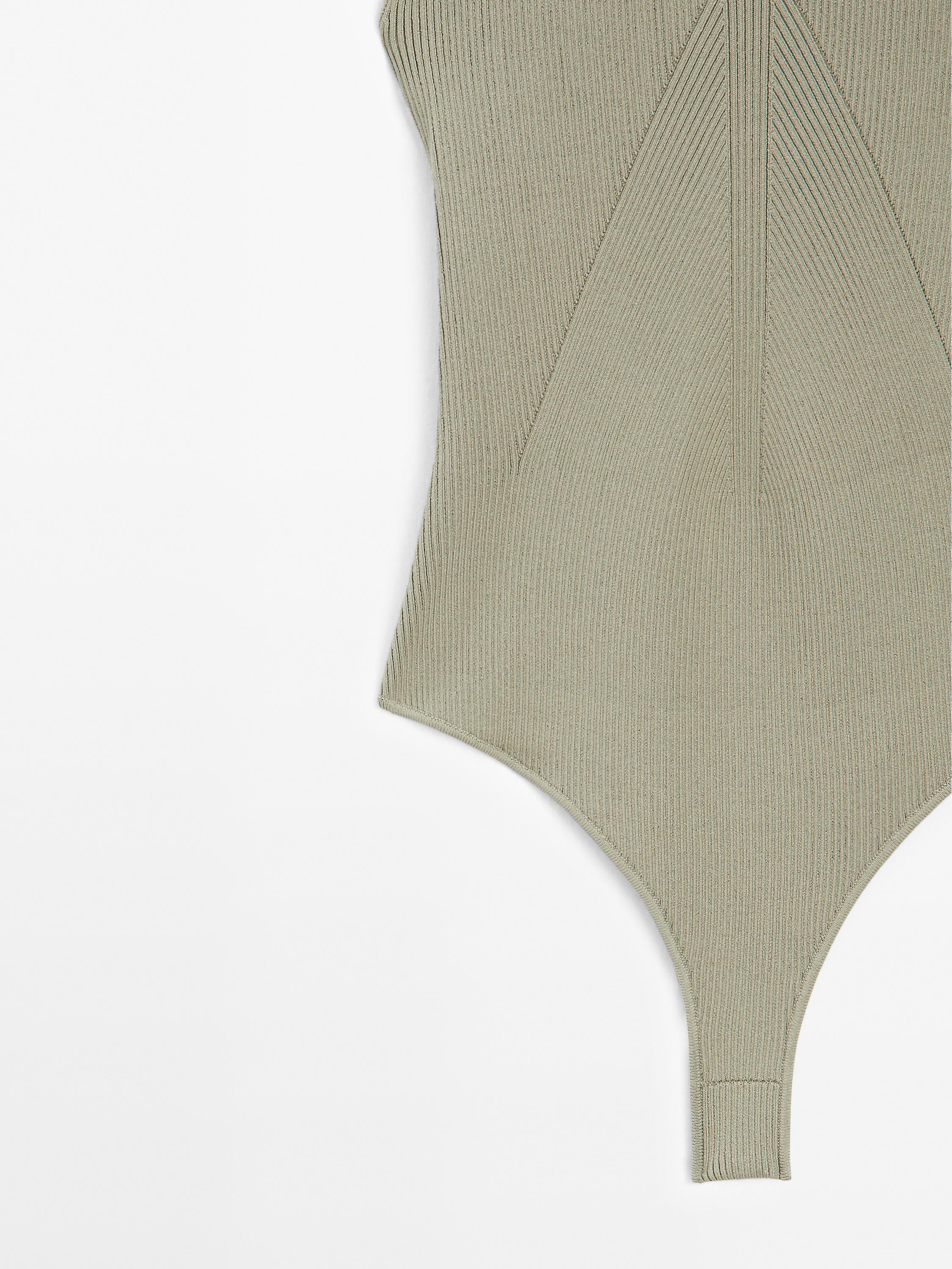 Knit halter-neck bodysuit - STUDIO